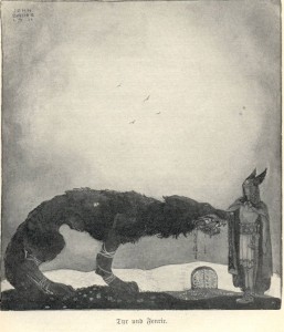 'Tyr and Fenrir', John Bauer 1911